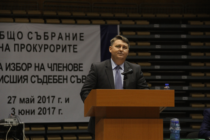 Общото събрание на прокурорите изслуша кандидата за изборен член на Висшия съдебен съвет Евгени Иванов Иванов – прокурор във Военно-апелативна прокуратура