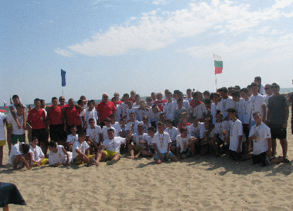The team of Ticha has won the beach soccer U14 tournament