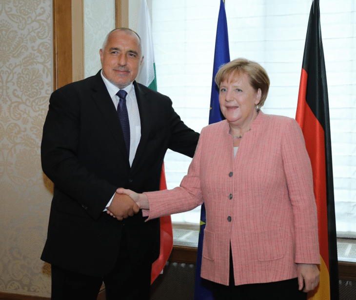 Министър-председателят Бойко Борисов разговаря с канцлера на Германия Ангела Меркел
