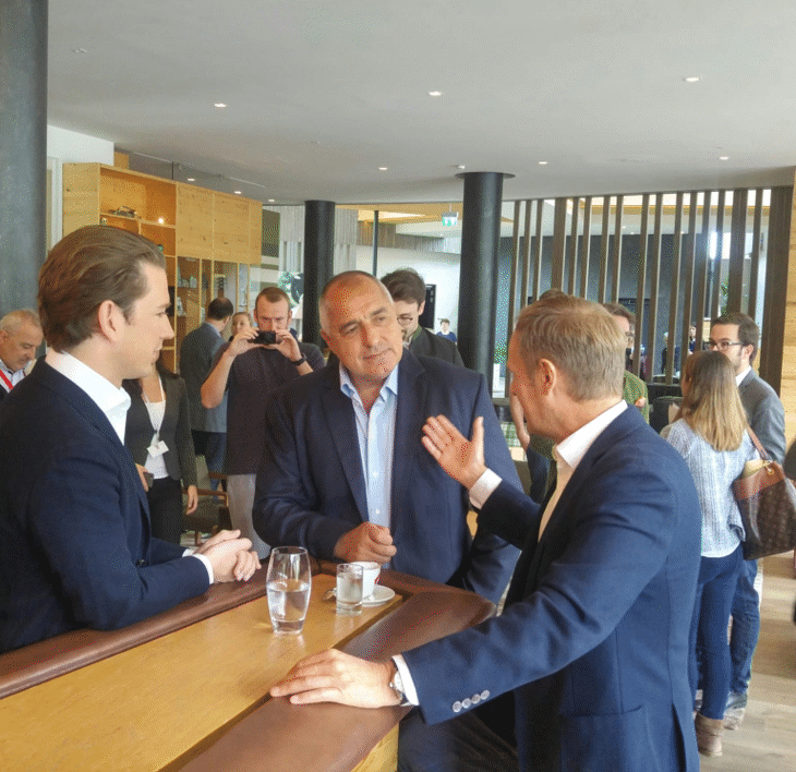 Бойко Борисов, Себастиан Курц и Доналд Туск проведоха среща