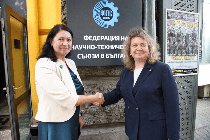 Председателят на парламента Наталия Киселова поздрави Федерацията на научно-техническите съюзи със 140-годишнината от създаването й