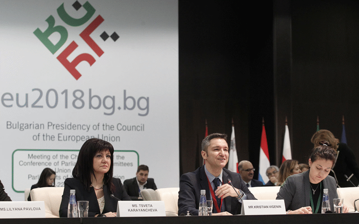 България получи широка подкрепа за приоритетите на своето председателство на Съвета на ЕС, особено европейската перспектива за страните от Западните Балкани, заяви Кристиан Вигенин, който обобщи резултатите от Срещата на председателите на комисиите по европейски въпроси на страните от ЕС