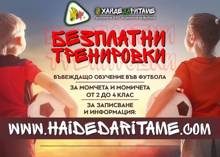 Започна второто издание на Grassroots инициативата "Безплатни тренировки"