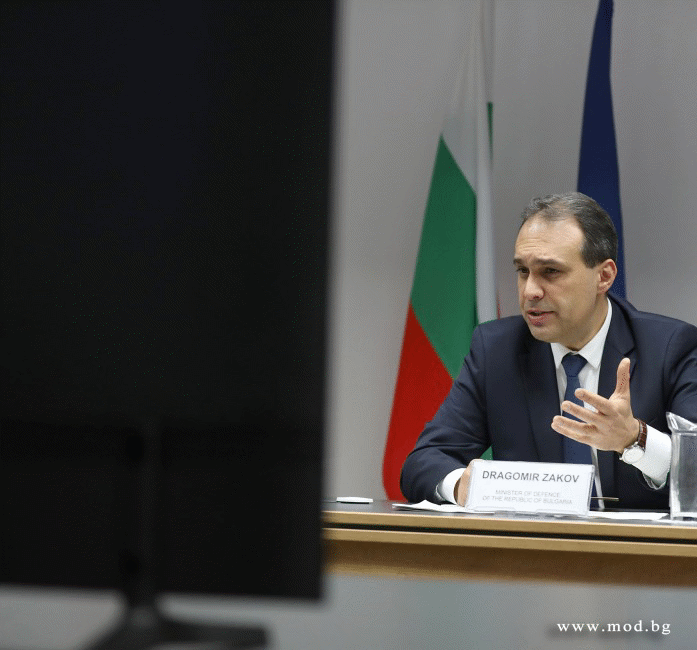 Министърът на отбраната Драгомир Заков проведе телеконферентен разговор със секретаря по отбраната на САЩ Лойд Дж. Остин III