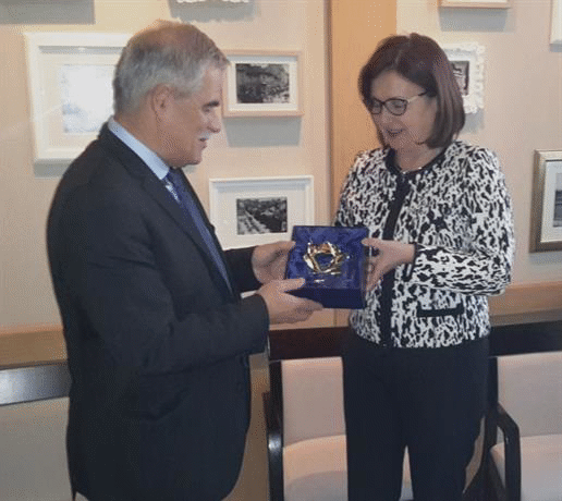 Министър Бъчварова проведе работна среща с гръцкия вътрешен министър Николаос Тоскас