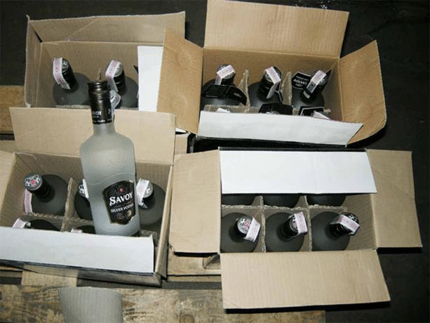 Голямо количество алкохол с неистински бандерол е открито от старозагорски полицаи