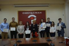 Омбудсманът Мая Манолова отличи 13 студенти от УНСС за популяризиране дейността на институцията