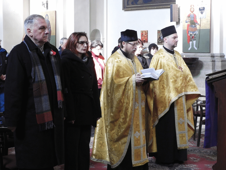 Молебен по повод Трети март в Прага