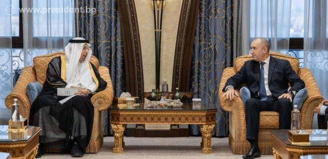 Румен Радев: Институциите на България и Саудитска Арабия следва да насърчат контактите между бизнеса от двете държави