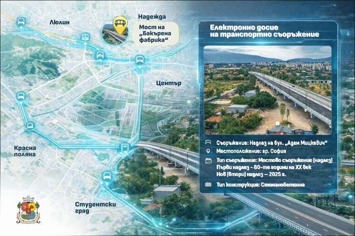 Столична община създава електронно досие за всяко транспортно съоръжение